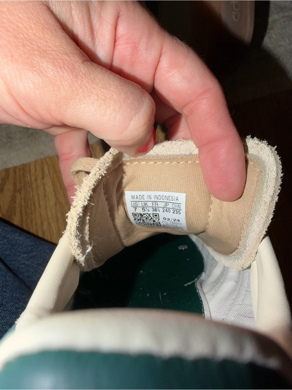 Adidas Gazelle Platform Green and Tan